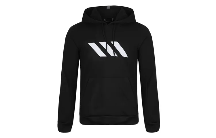 Adidas Sweatshirts Men's Black Hooded Moderate Regular