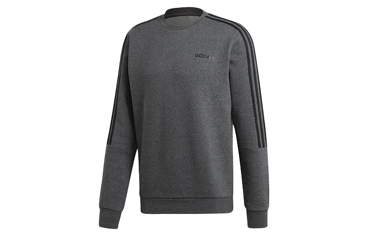 Adidas Sweatshirts Men's Heather Gray Crew Neck Moderate