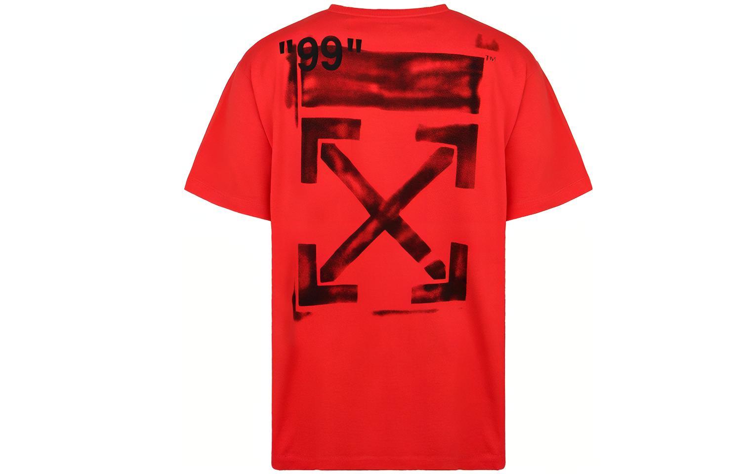 OFF WHITE Impressionism Diagonal Stencil Tee