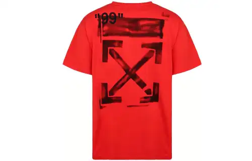 OFF WHITE Impressionism Diagonal Stencil Tee
