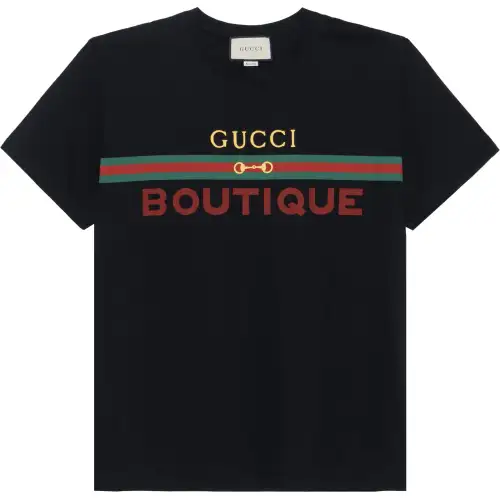 【Previous Season】GUCCI boutique print T-shirt