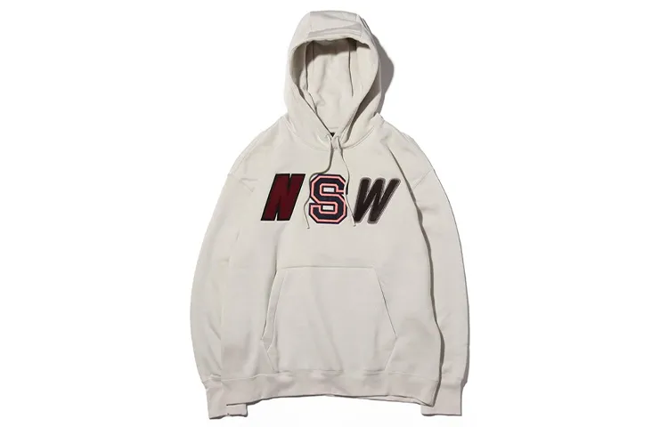 Nike Sweatshirts Men's White Hooded Thickened Regular