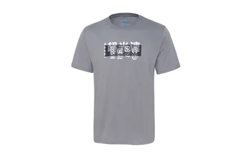 Converse T Shirts Men's Gray Crew Neck Moderate Straight Fit