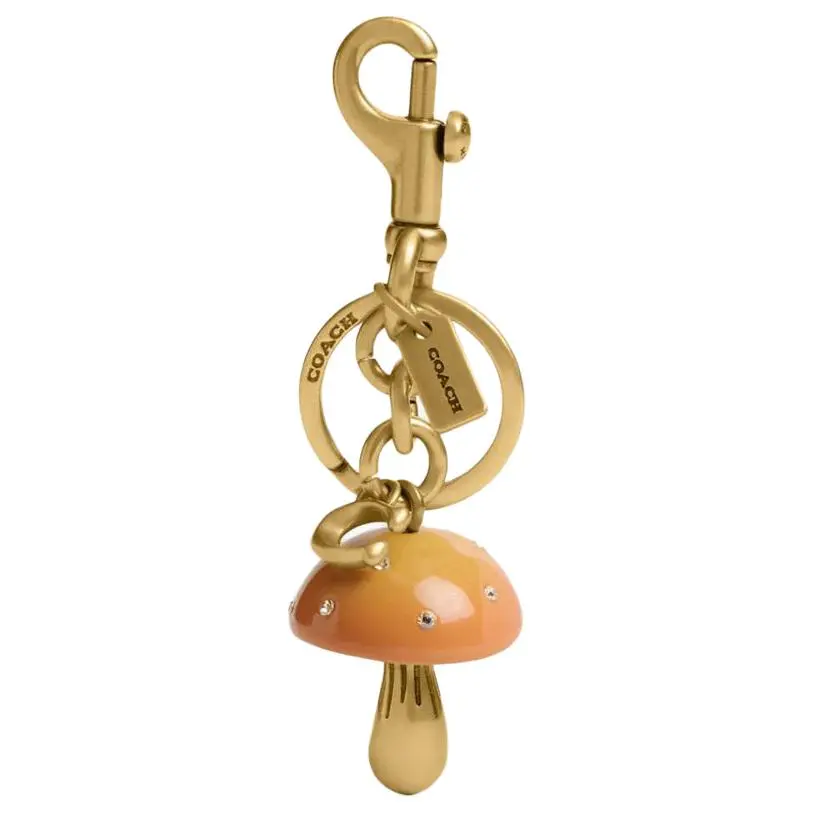 COACH Brand Resin Keychains Women's Gold
