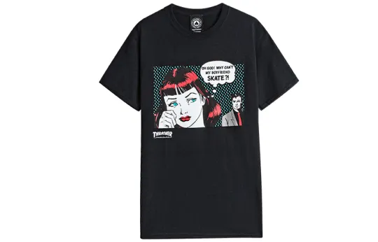 Thrasher T Shirt US Version Unisex Black