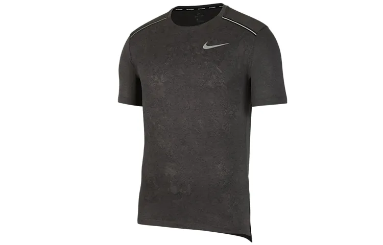 Nike T-Shirts Men's Black Crew Neck Moderate