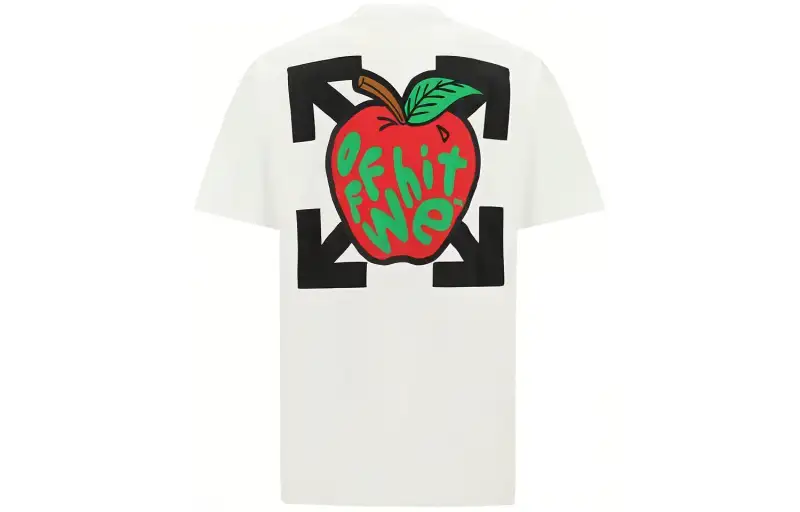 OFF WHITE Apple Arrow Print T shirt