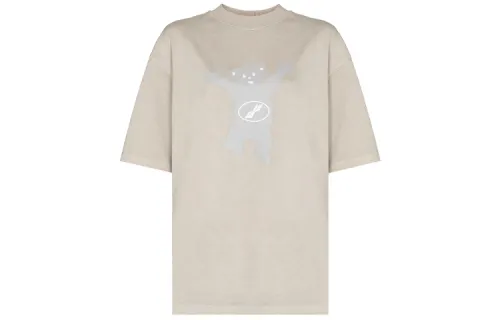 WE11DONE T Shirt Unisex Beige Apricot