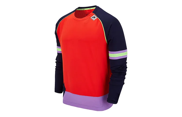 Nike Sweatshirts Men's Red Crew Neck Moderate Regular