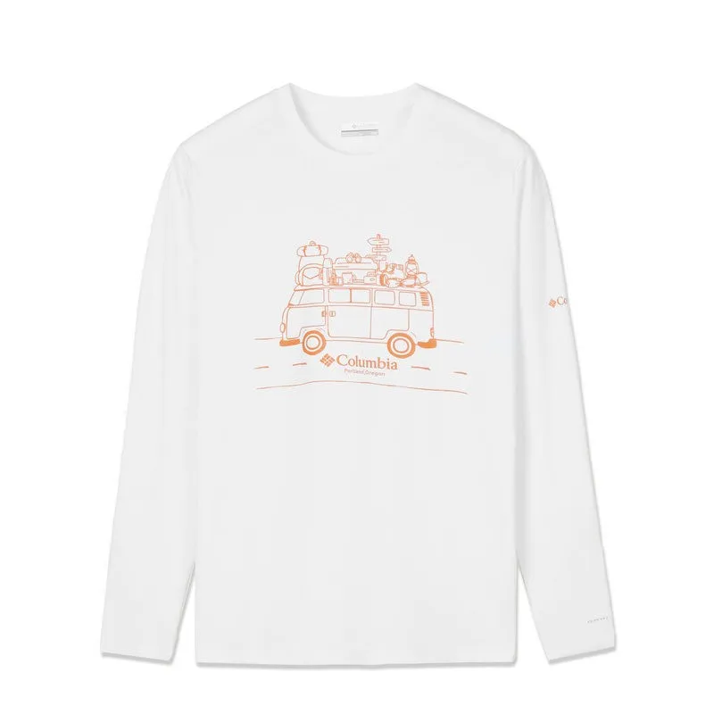 Columbia T-Shirts Men's White Crew Neck Moderate