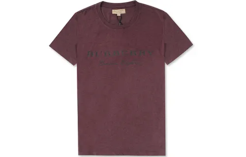 Burberry T Shirt Men's Dark Burgundy