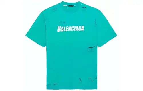 Balenciaga Caps Destroyed Flatground T shirt