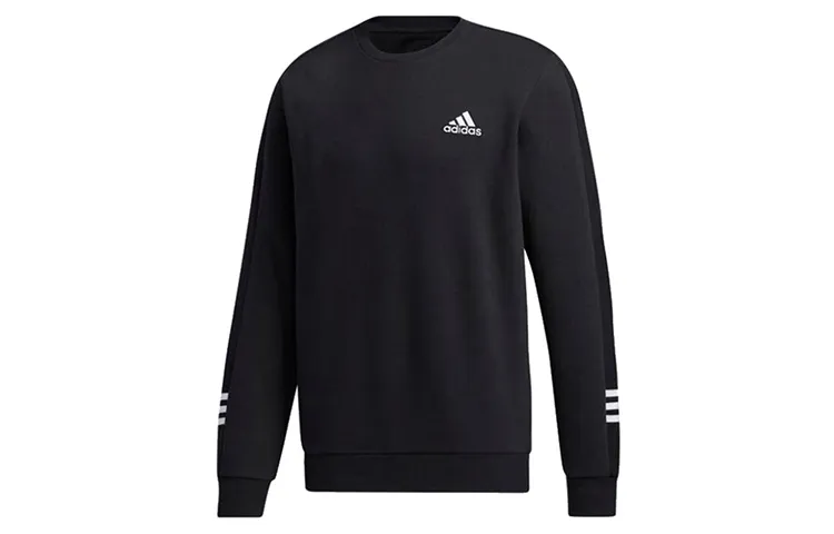 Adidas Sweatshirts Men's Black Crew Neck Moderate Regular