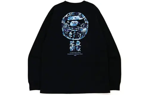 Bape Abc Camo Daruma Relaxed Fit L/S Tee