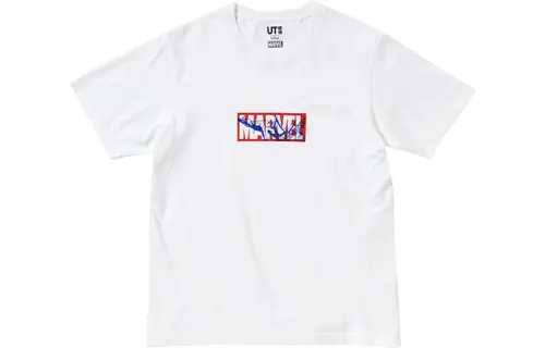 UNIQLO T Shirts Unisex White Crew Neck Moderate Straight Fit