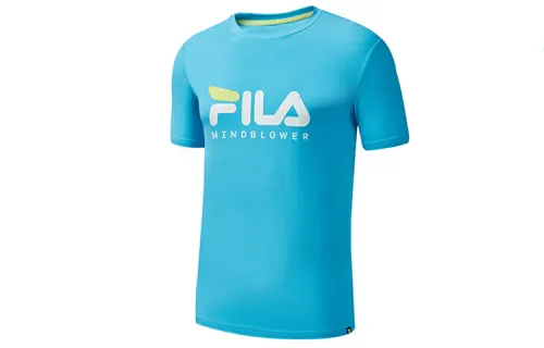 FILA T Shirts Men's River Blue Crew Neck Moderate