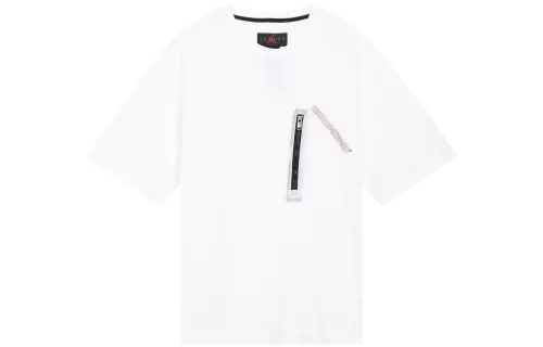 Jordan Drop Shoulder Sleeve T-Shirt Men's White