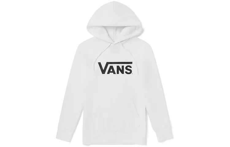 Vans Sweatshirts Unisex White Hooded Moderate Regular