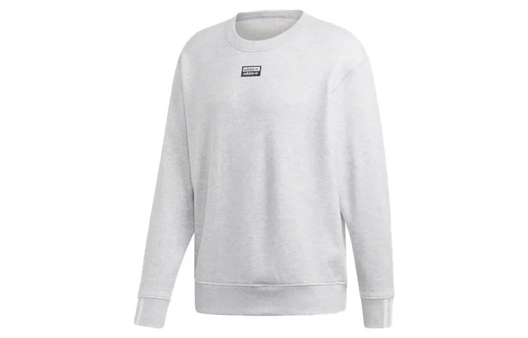 Adidas Originals RYV Sweatshirts Men's Gray Crew Neck Moderate Straight Fit