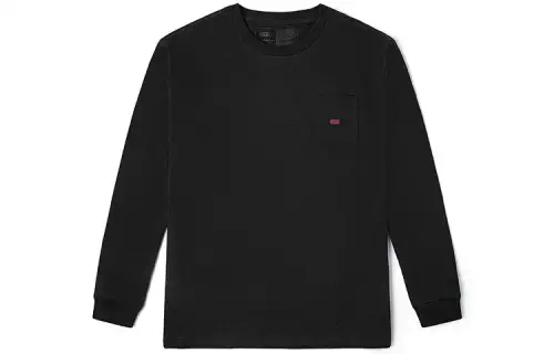 Vans T Shirts Unisex Black Crew Neck Moderate Straight Fit
