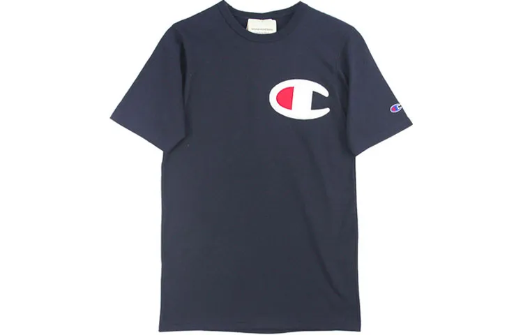 Champion T Shirt US Version Unisex Dark Blue