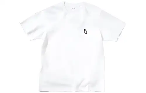 UNIQLO X T Shirts Unisex White Crew Neck Moderate Straight Fit