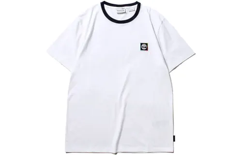 Timberland T Shirts Men's White Crew Neck Moderate Straight Fit