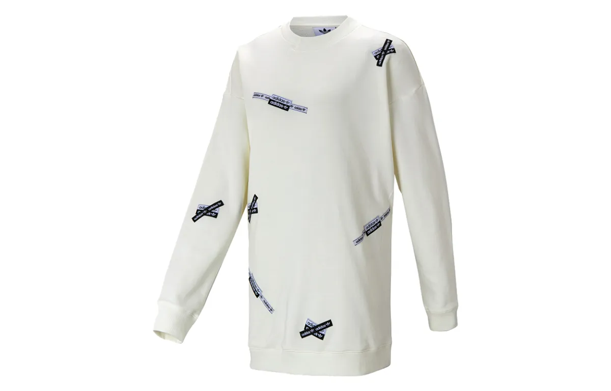 Adidas Originals Long Crew Sweatshirt Women's White