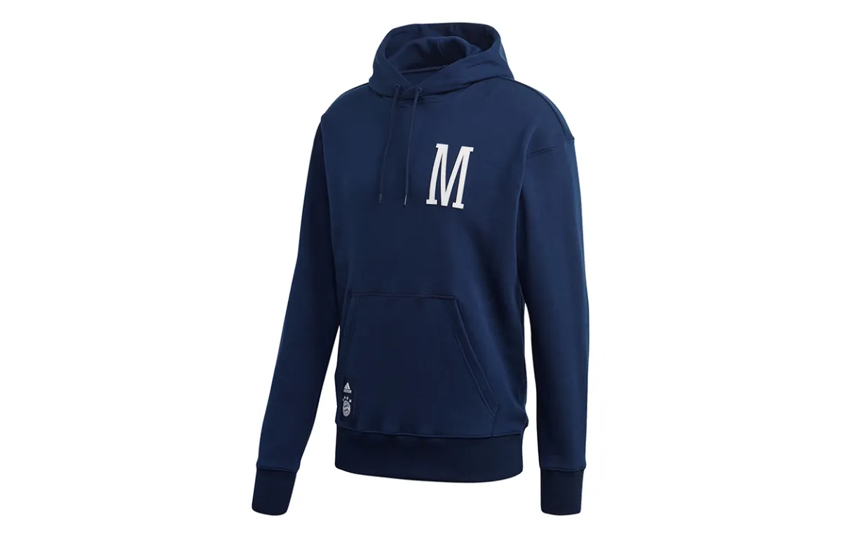 Adidas Sweatshirts Men's Navy Blue Hooded Moderate Regular