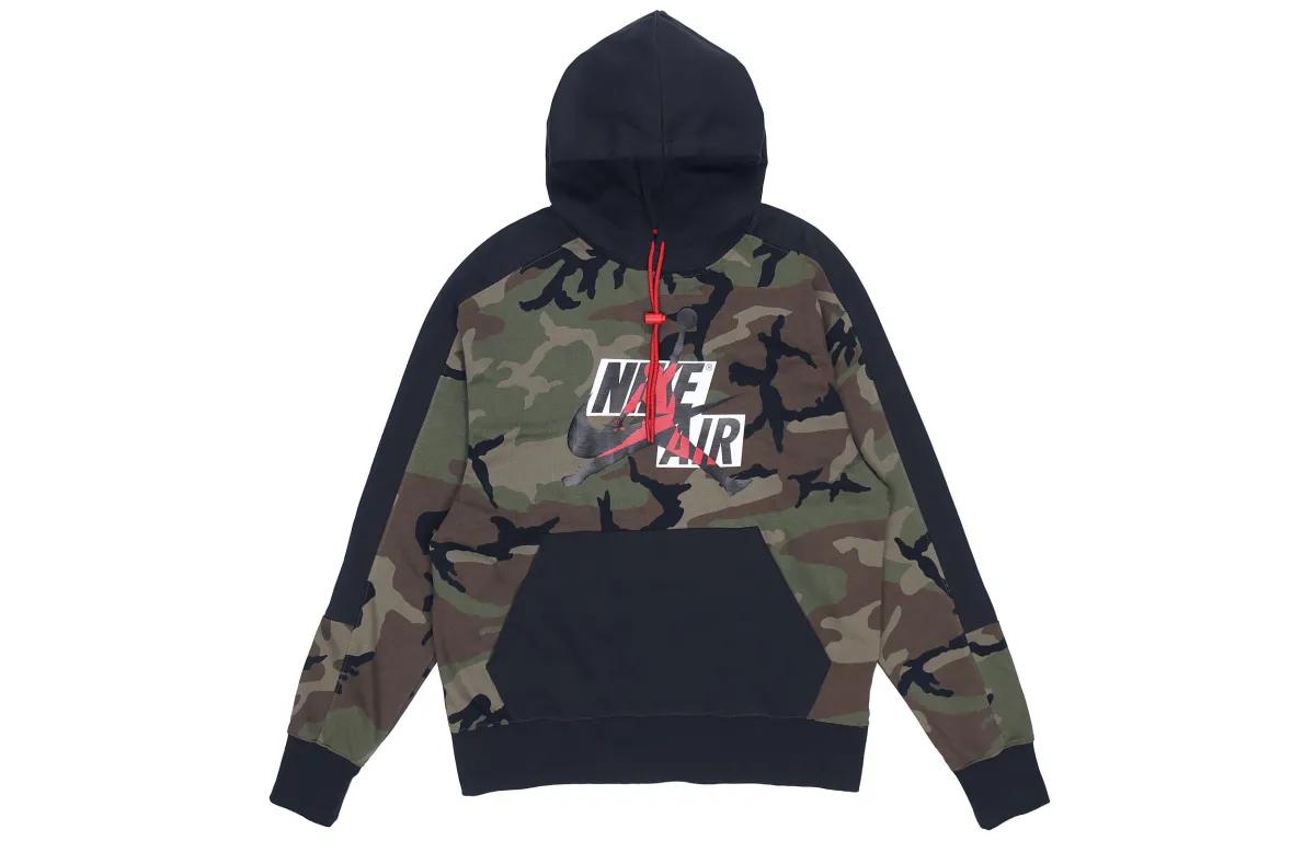 Jordan Jumpman Hoodies Classics Camo 'Olive Green'
