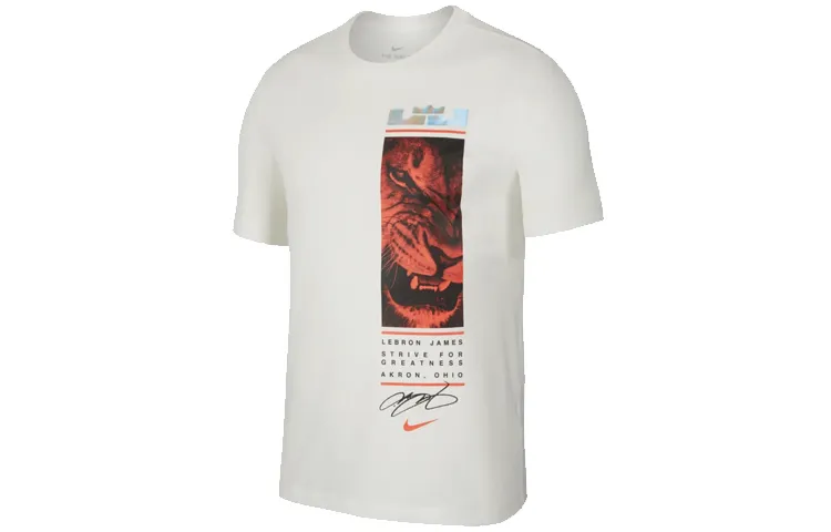 Nike T-Shirts Men's Crew Neck Moderate Straight Fit
