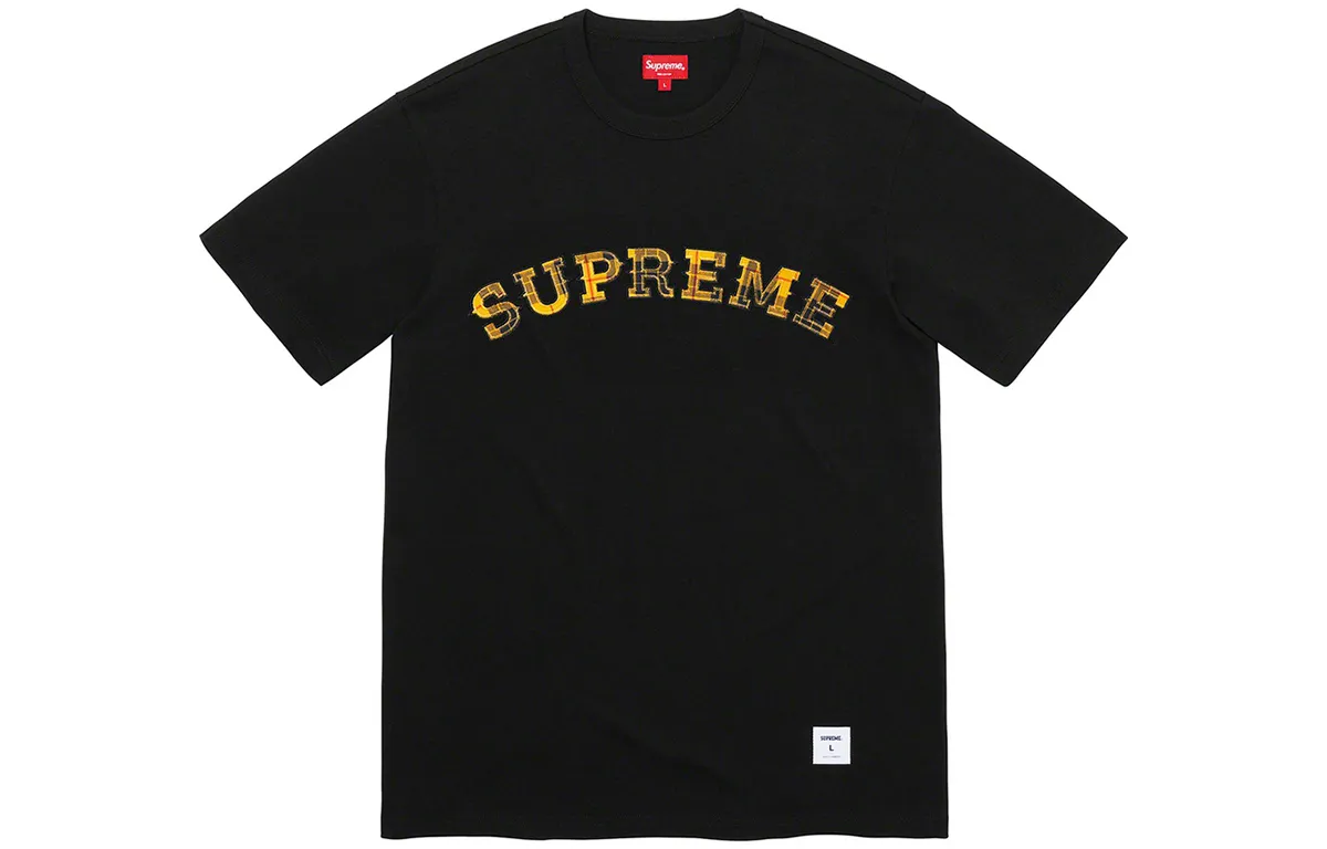 Supreme Plaid Applique S/S Top