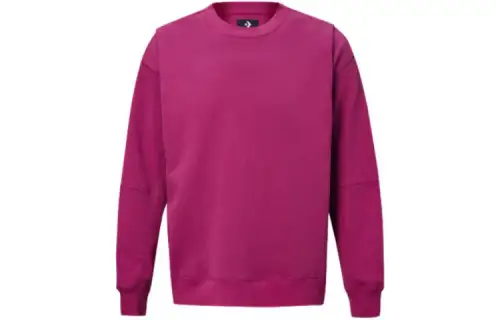 Converse Sweatshirts Unisex Fuchsia Crew Neck Moderate Regular