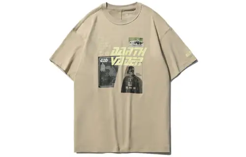 Li Ning T Shirts Men's Loose Earth Crew Neck Moderate Straight Fit