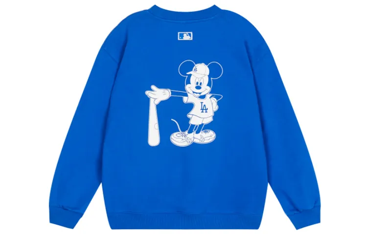 MLB X Disney MLB X Disney Sweatshirts Unisex Blue Crew Neck Moderate Straight Fit