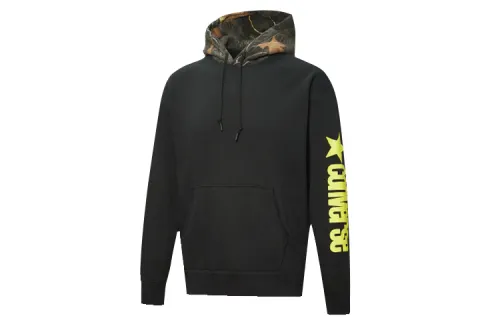 Converse Sweatshirts Men's Black Hooded Moderate Regular