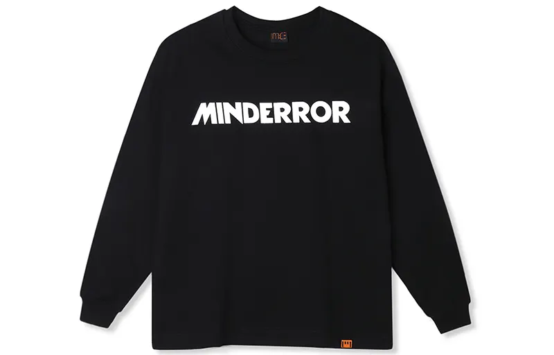 MIND ERROR Straight Fit Long Sleeved T Shirt Unisex