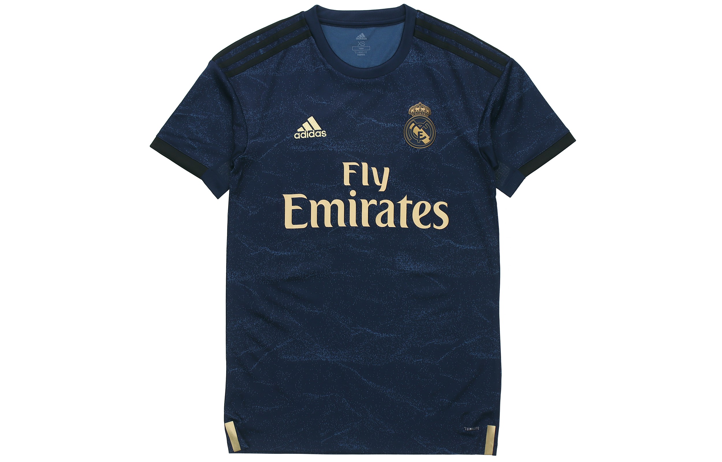 Adidas, royal football uniform, dark blue short sleeve T-shirt