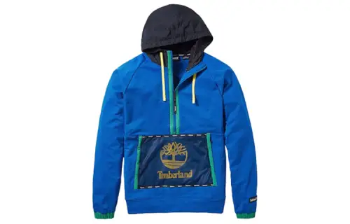 Timberland Sweatshirts Men's Ocean Blue Hooded Moderate Regular