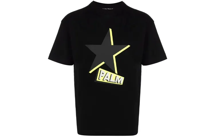 PALM ANGELS Rockstar Logo print T shirt