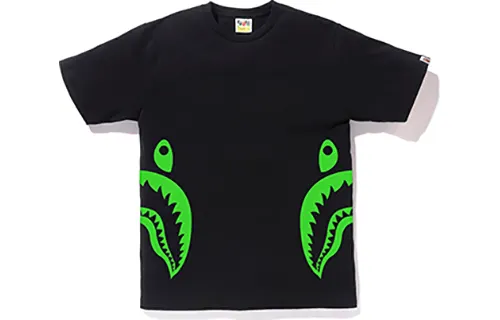 Bape Neon Bicolor Side Shark Tee