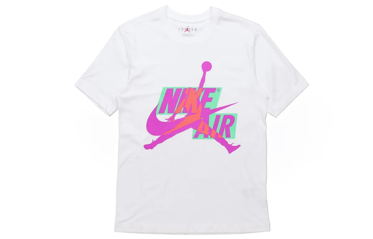 Jordan Set in Sleeve T Shirt Men's White