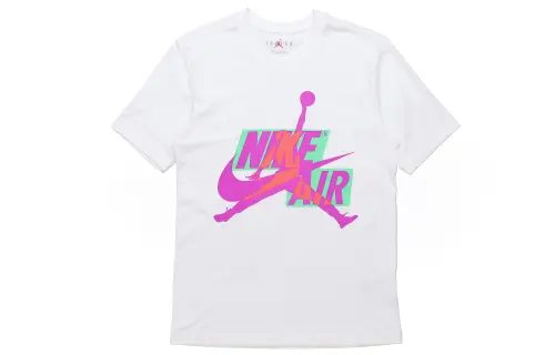 Jordan Set in Sleeve T Shirt Men's White