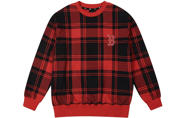 MLB Sweatshirts Unisex Red Crew Neck Moderate