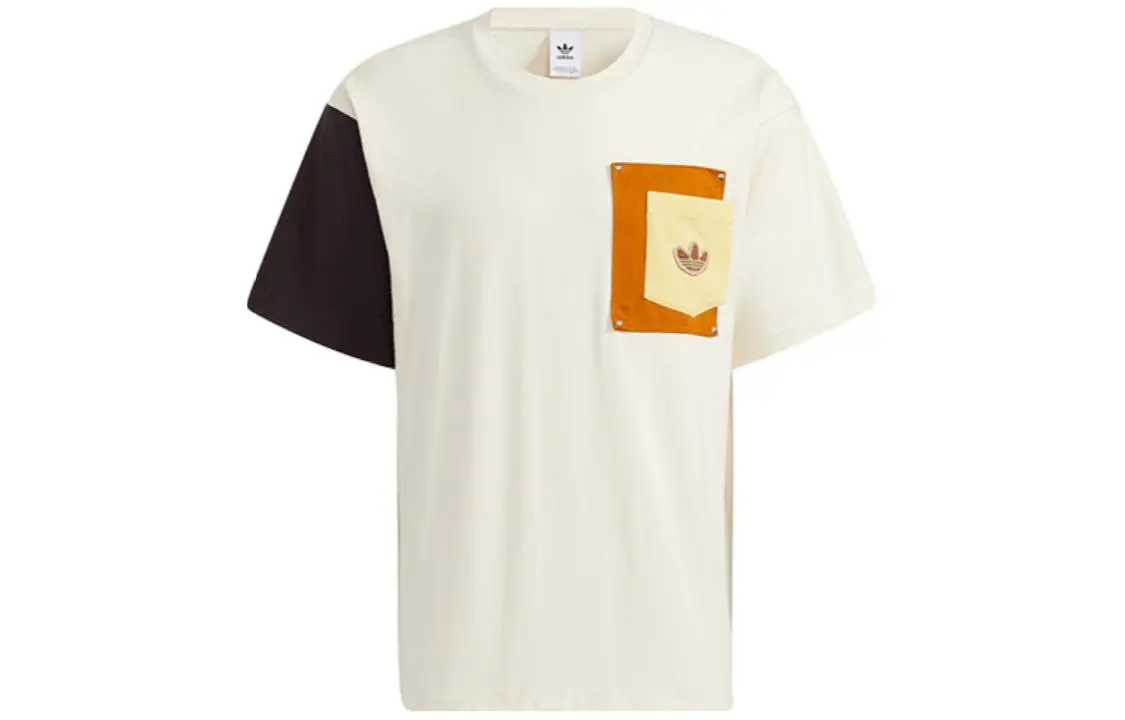 Adidas Originals Gender Neutral T Shirt Unisex Ecru