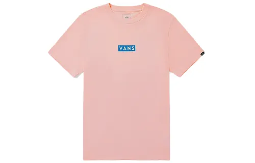 Vans T Shirts Unisex Light Pink Crew Neck Moderate Straight Fit