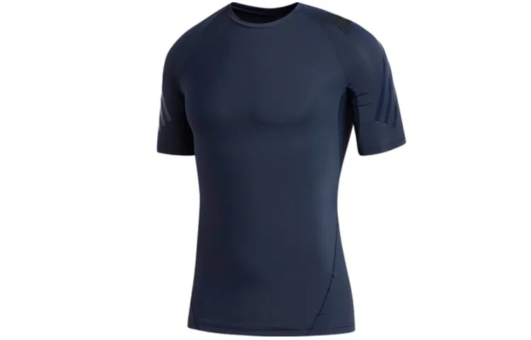 Adidas T-Shirts Men's Legend Ink Color Crew Neck Moderate Straight Fit