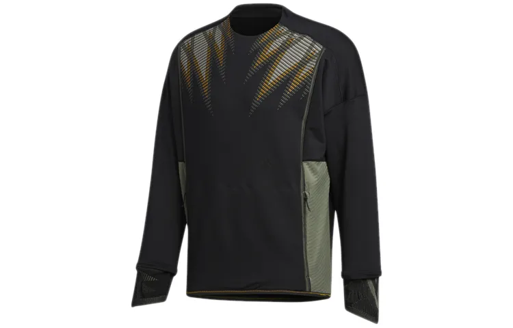 Adidas Sweatshirts Men's Black Crew Neck Moderate Regular