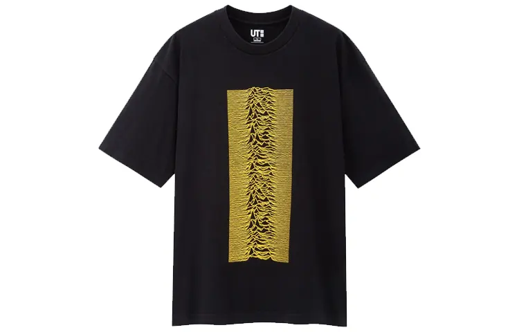 UNIQLO T Shirts Unisex Black Crew Neck Moderate Straight Fit