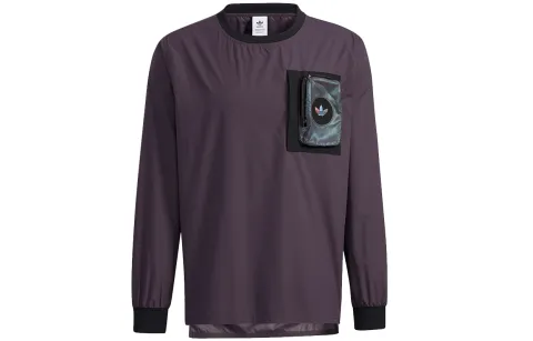 Adidas Originals Set in Sleeve T Shirt Men's Purple